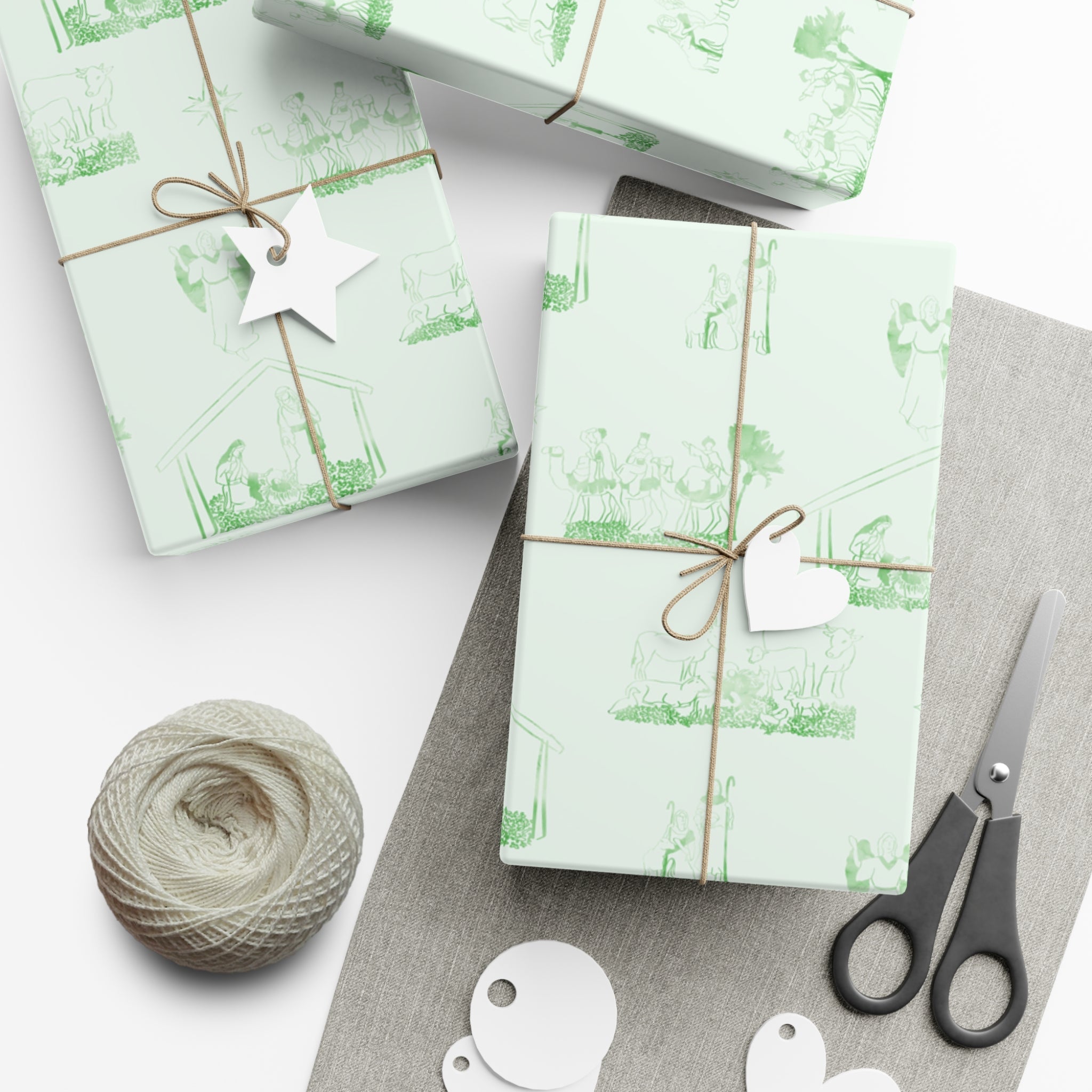 Nativity Toile Gift Wrap