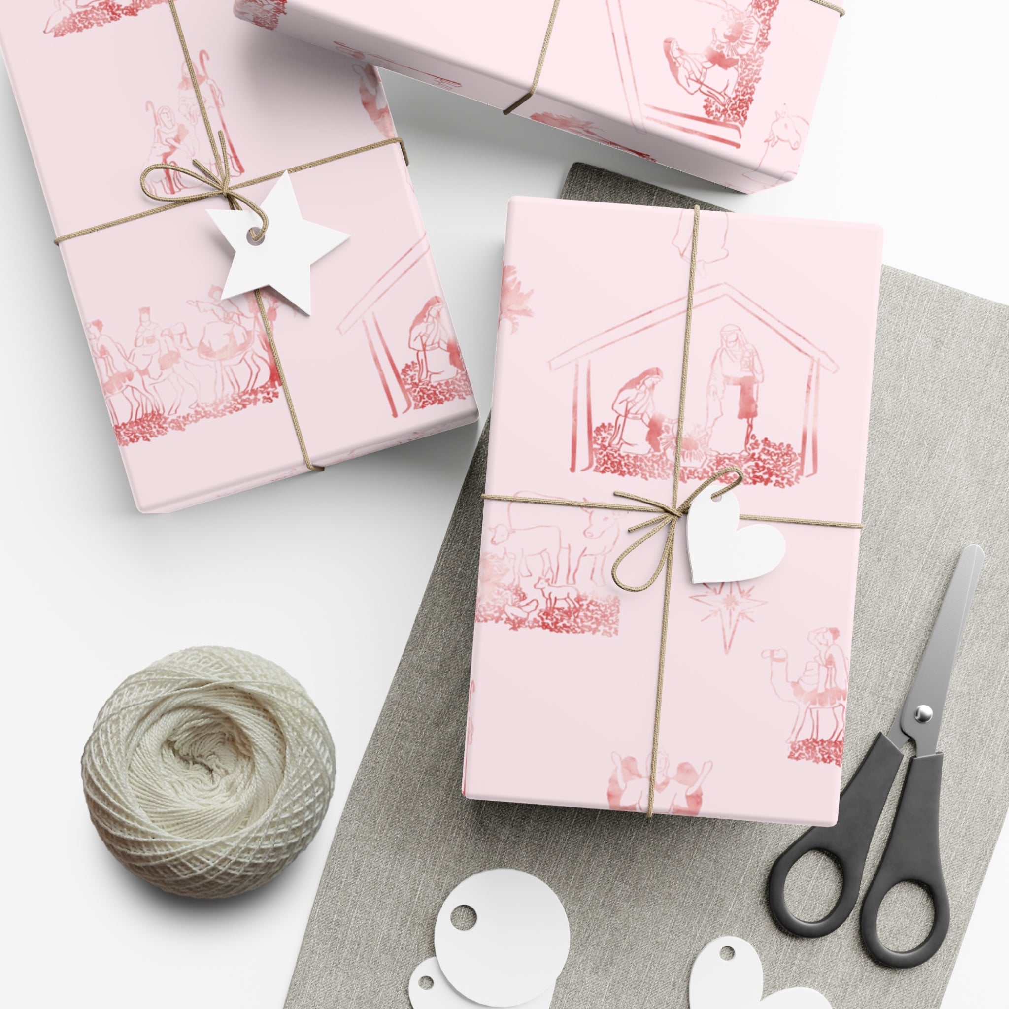 Nativity Toile Gift Wrap