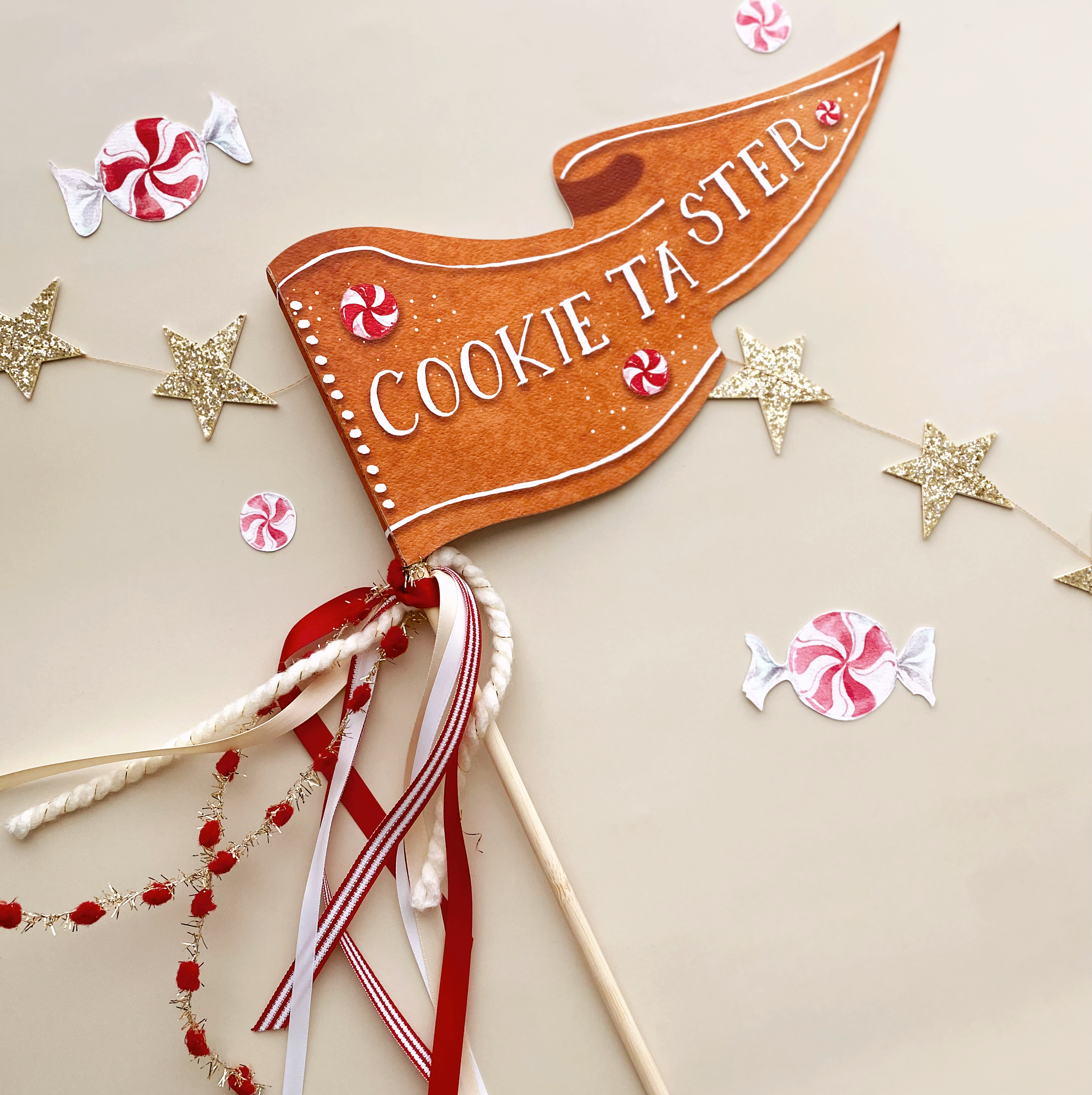 Cookie Taster Party Pennant