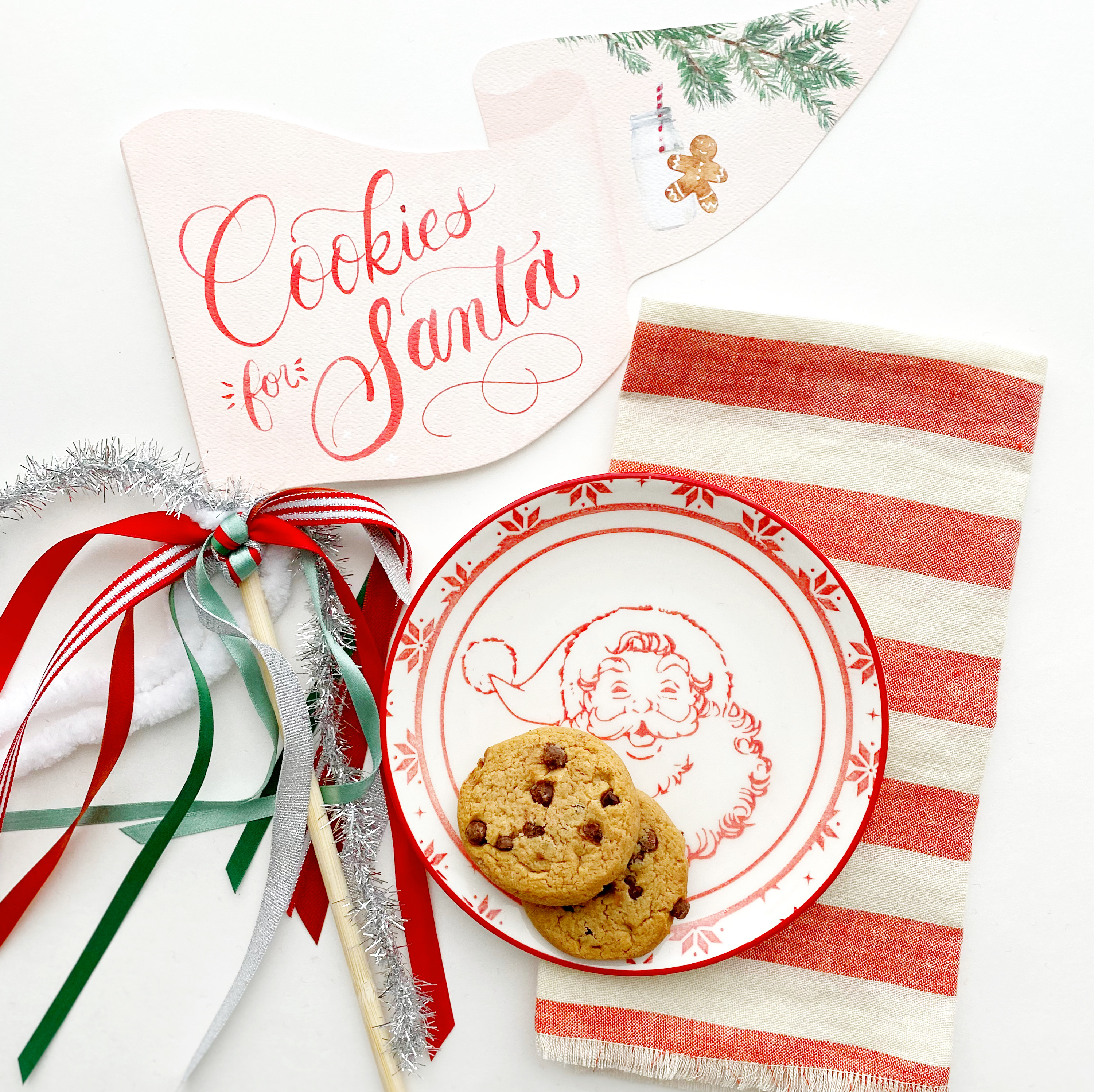 Cookies For Santa Party Pennant