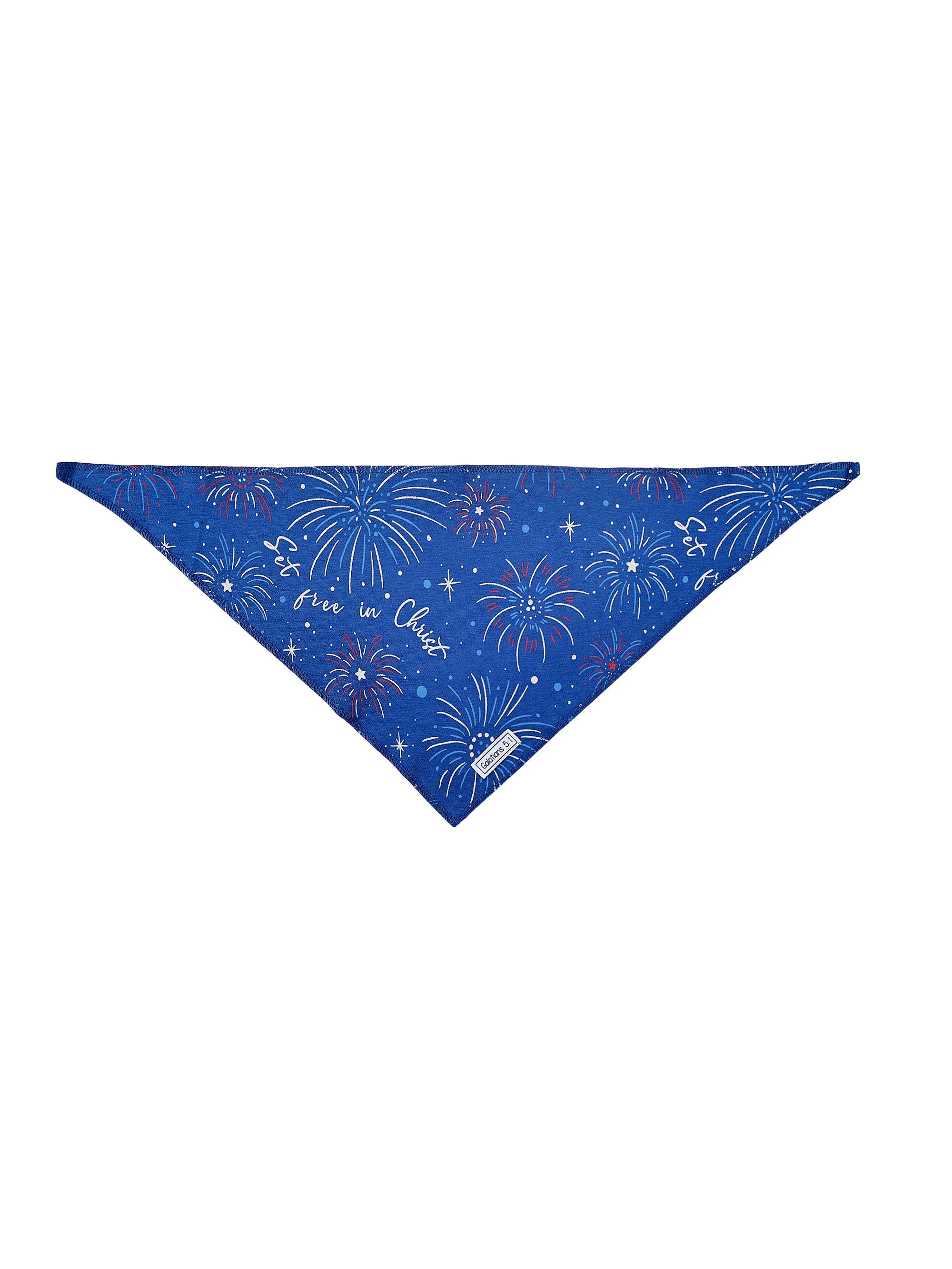 Set Free In Christ Pet Bandana Cotton