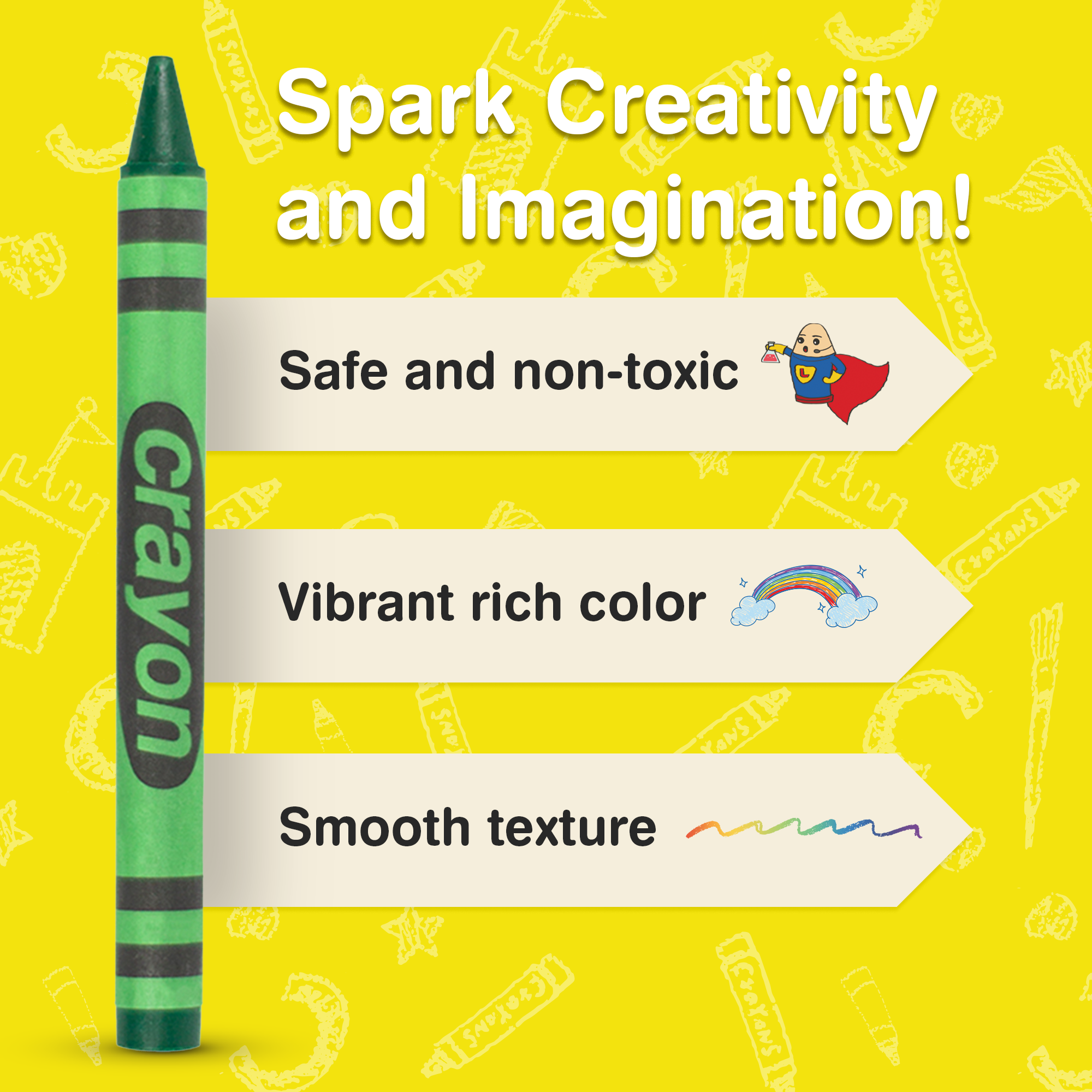 80-pack Green Crayons Bulk – Standard Size, Non-toxic, Classroom & Party Supply