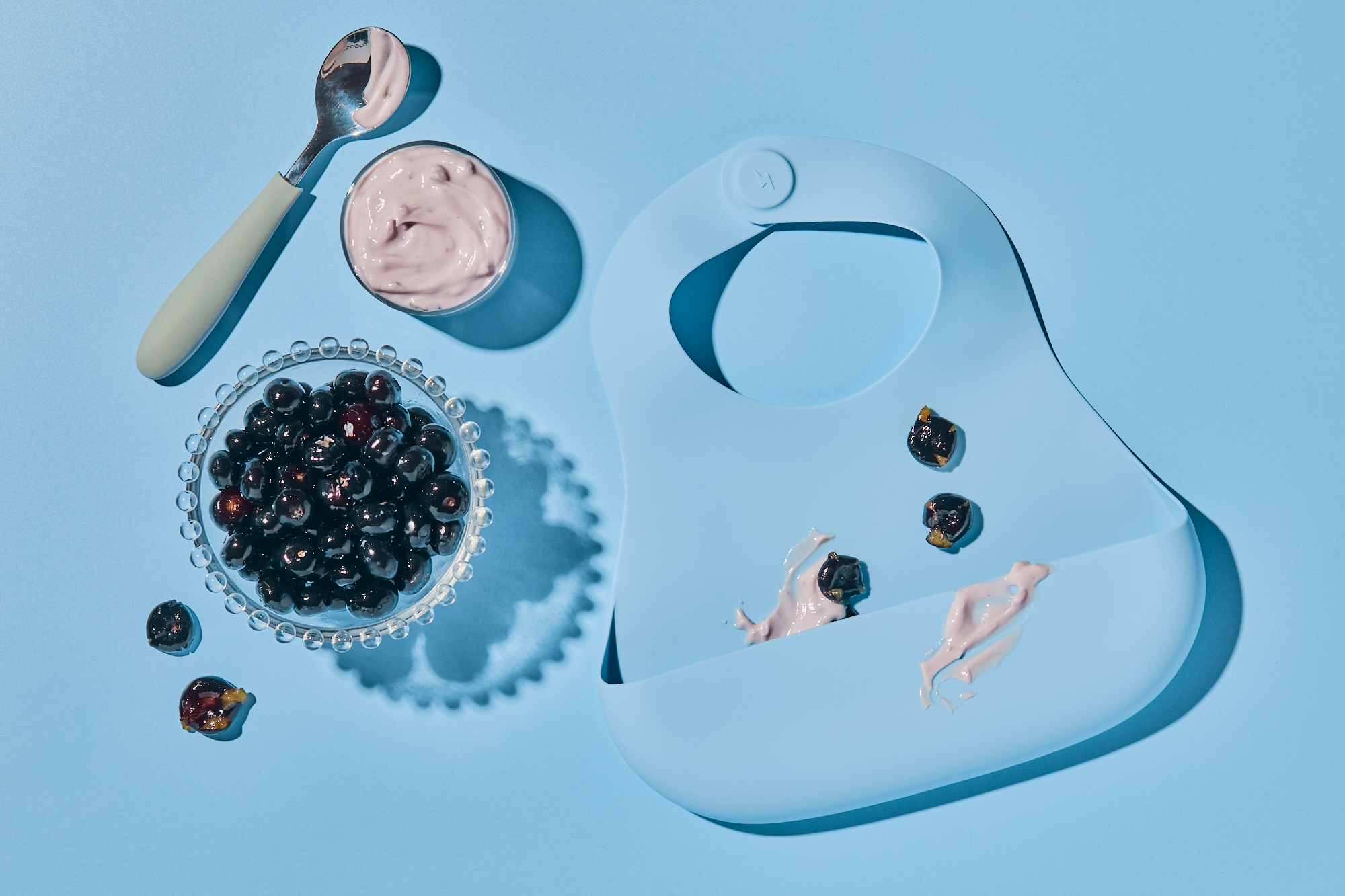 Magnetic Bib - Blueberry Burst + Kiwi Bliss