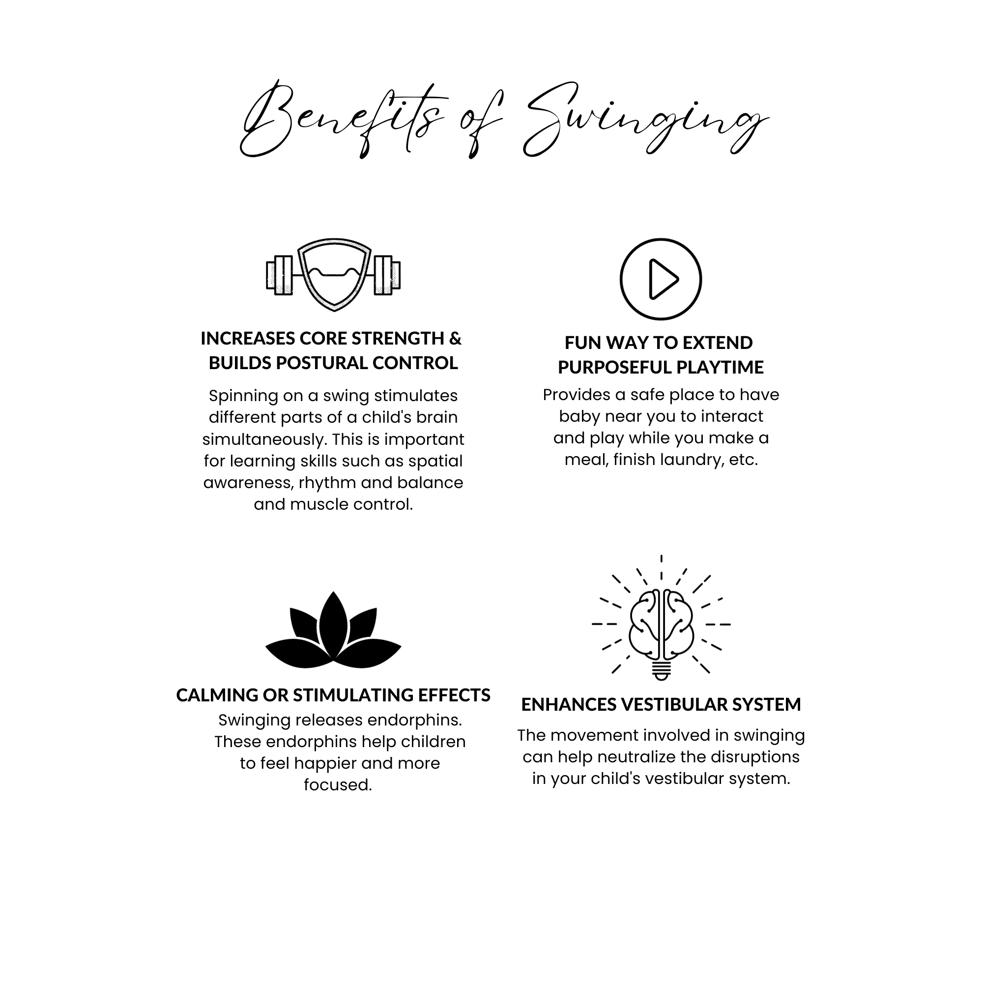 Premium Outdoor High Back Swing