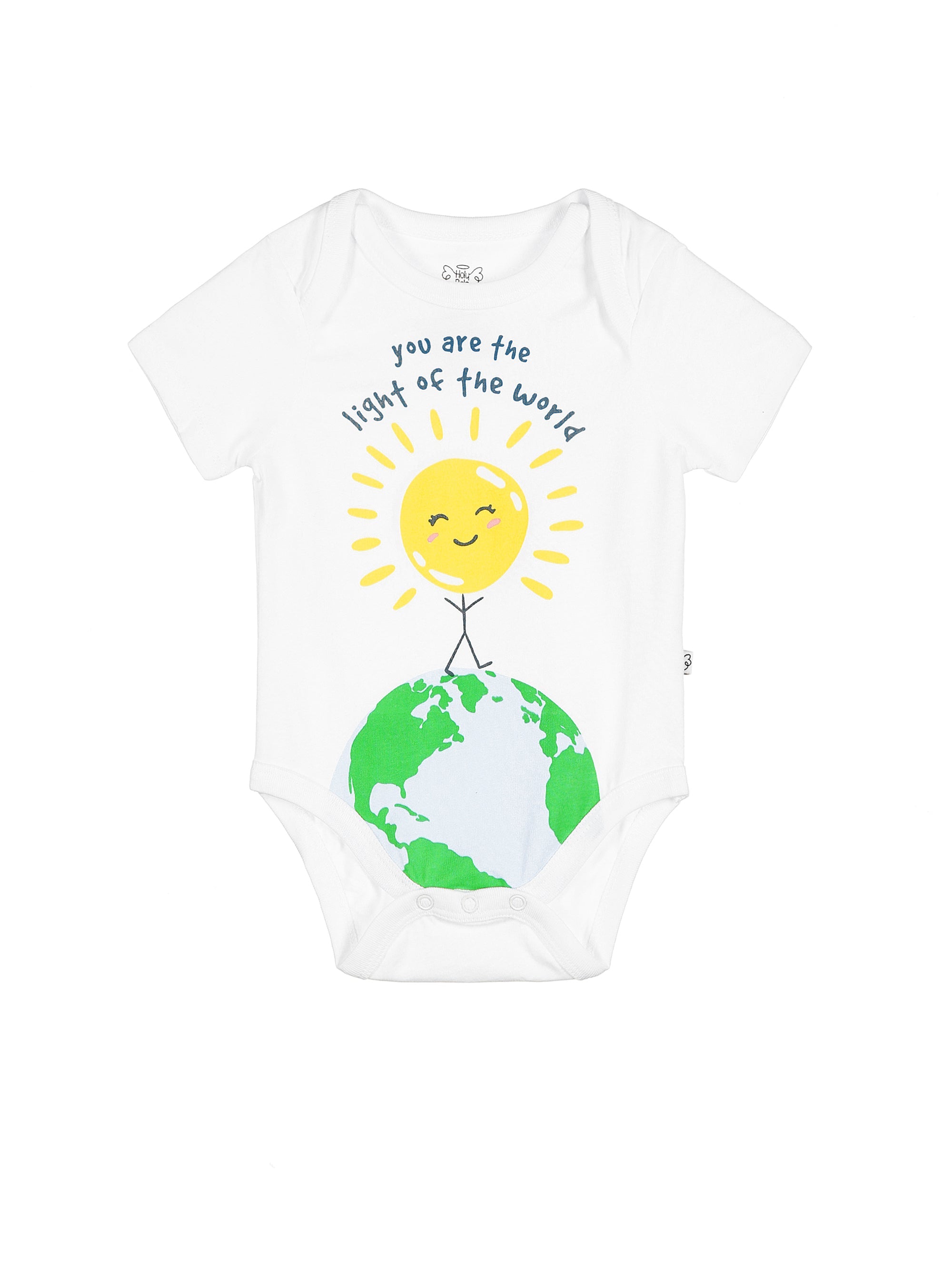 Baby Light Of The World Bodysuit Cotton | Short Sleeve