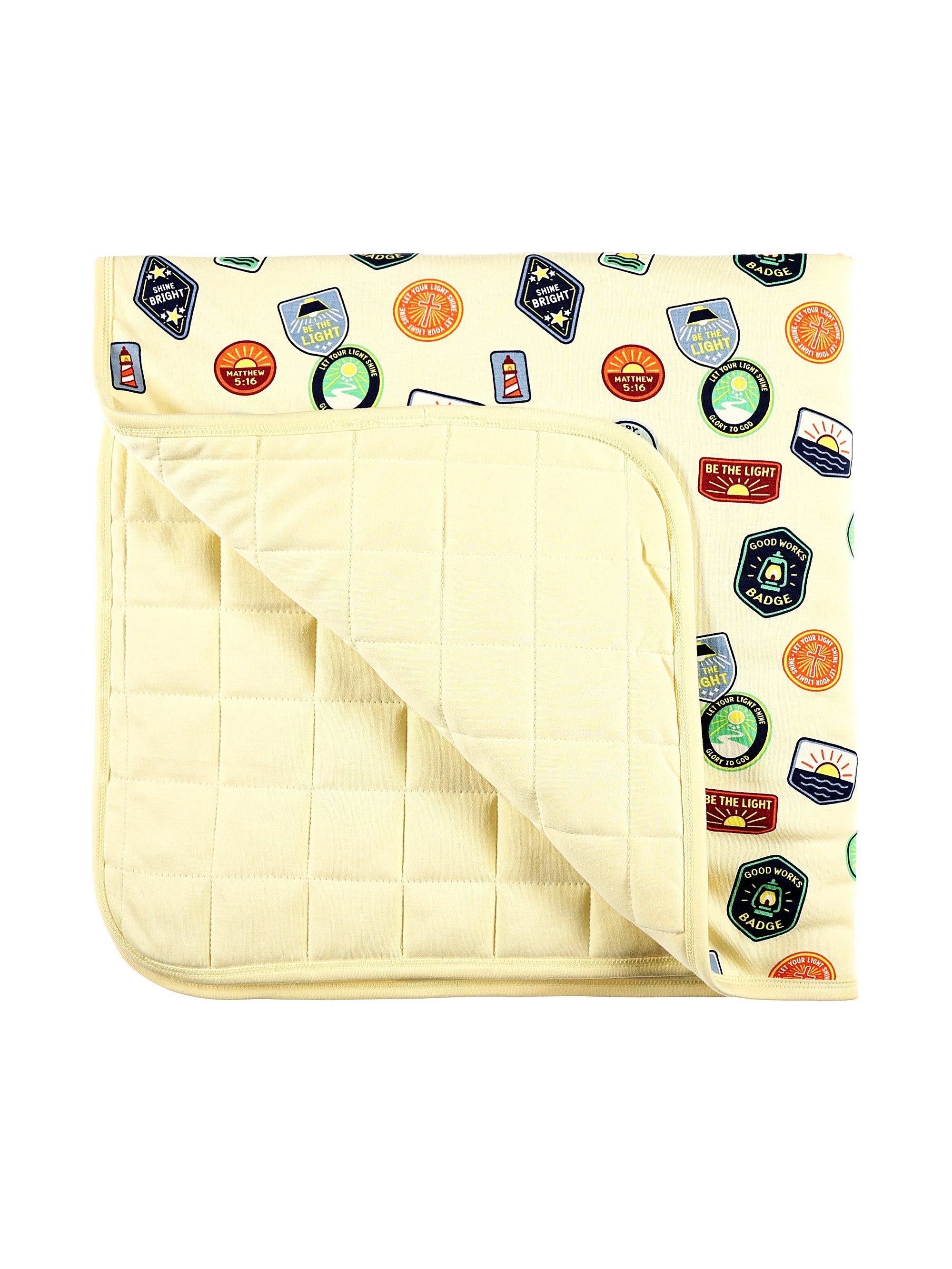 Be The Light Badges Blanket Cotton