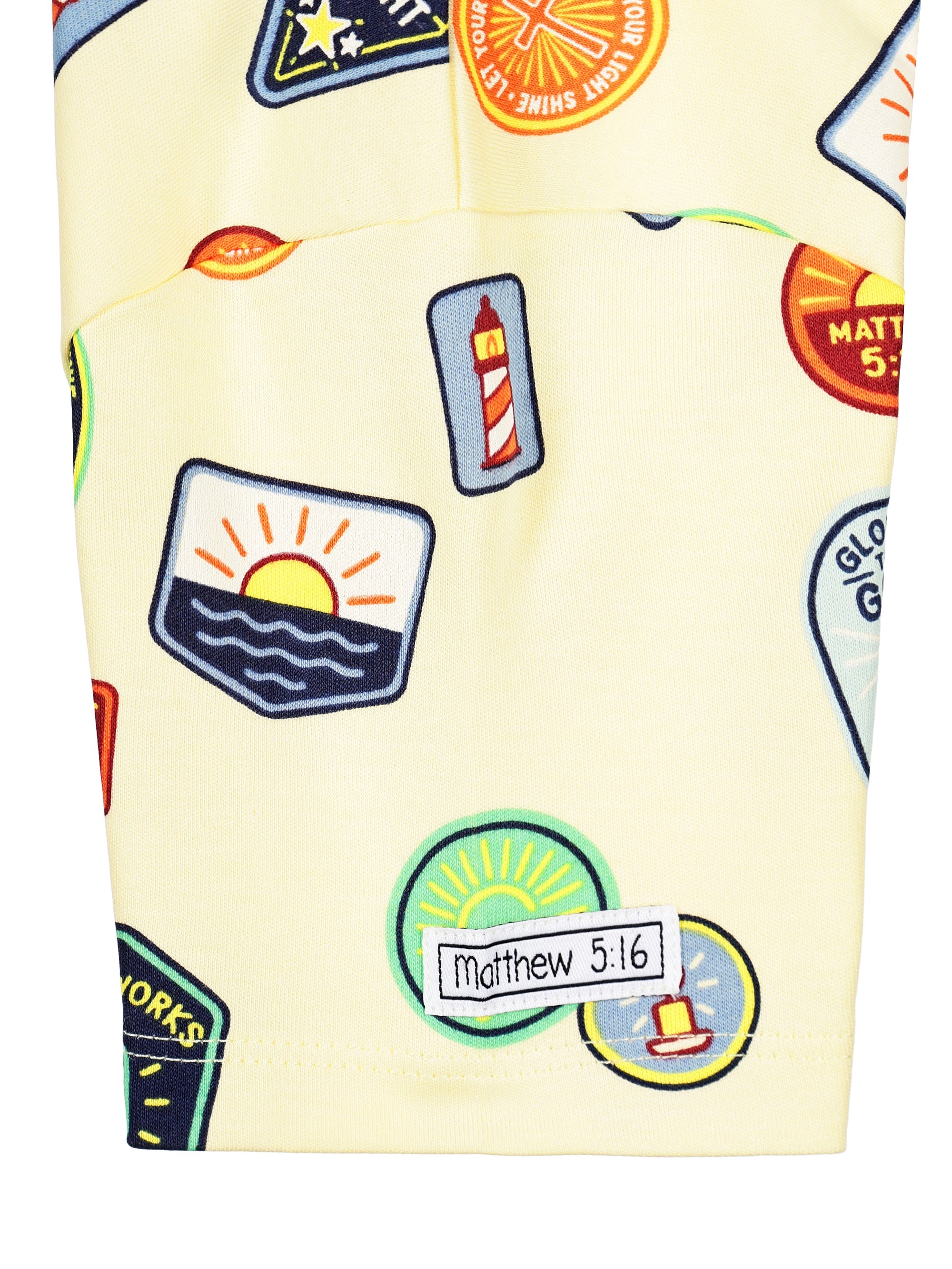 Be The Light Badges Pj Short Sleeve Set Cotton