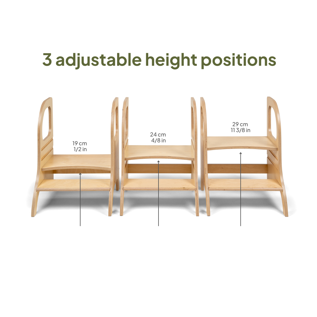 MIIMO® • Adjustable height step stool • Montessori inspired