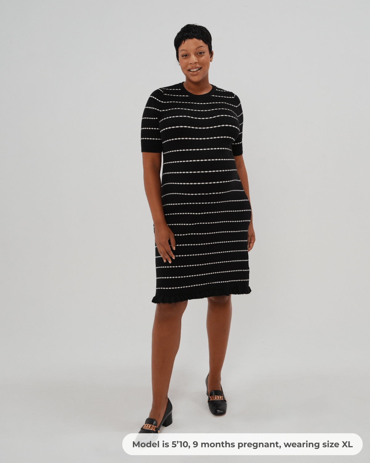 Louie Striped Knit Maternity & Mama Dress