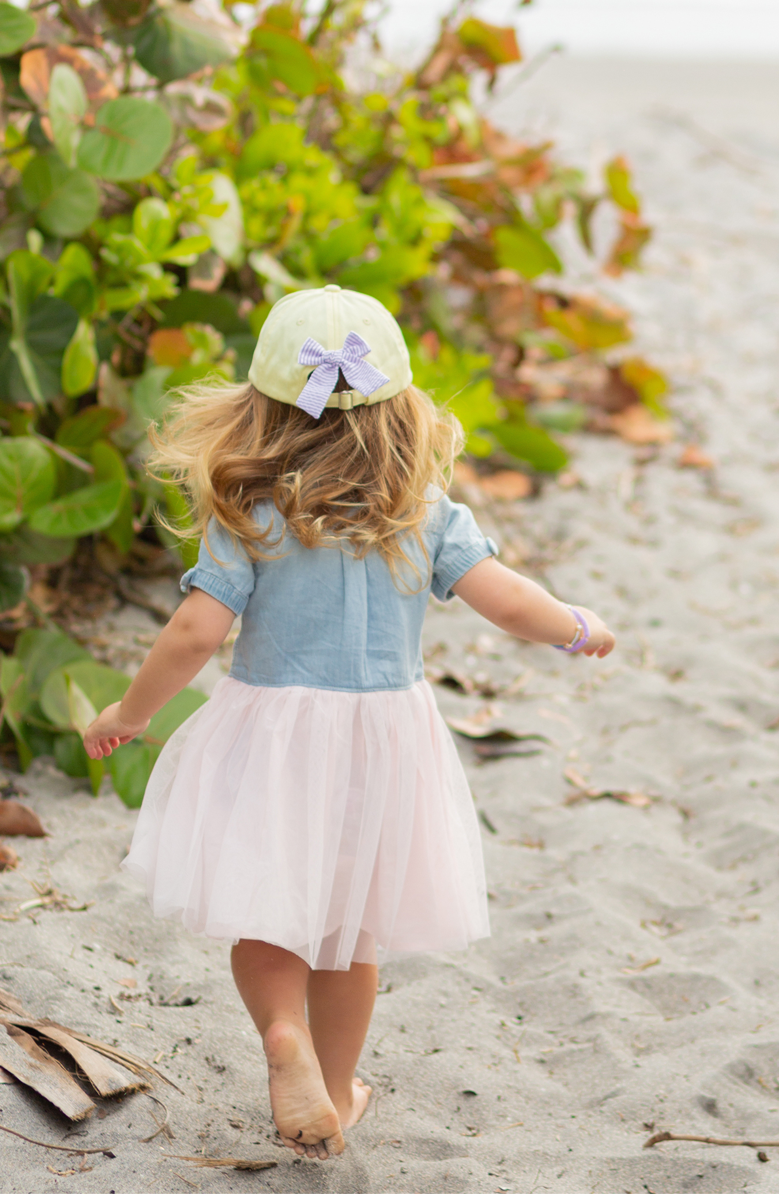 Butterfly Bow Baseball Hat (girls)