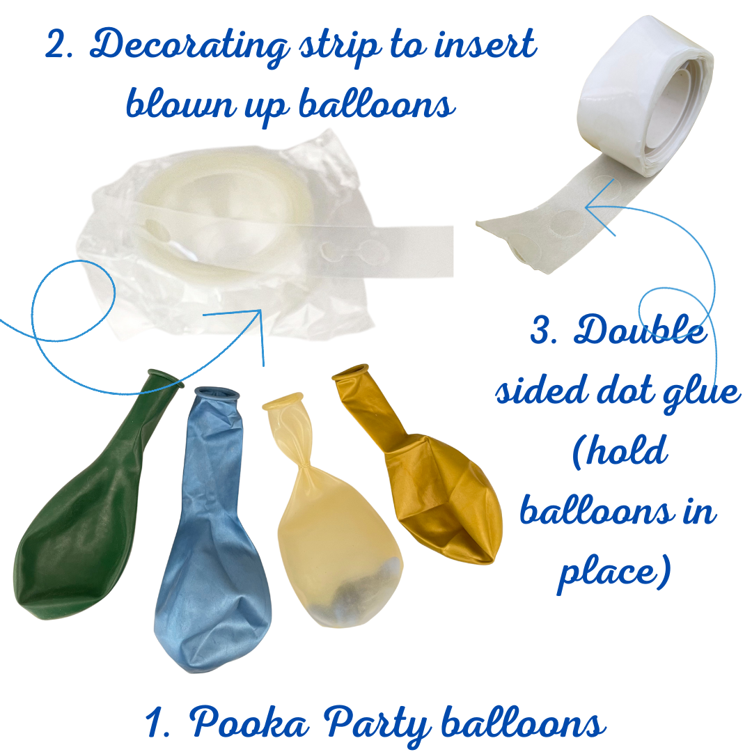 Forest Green Gold And Blue Balloon Garland Kit