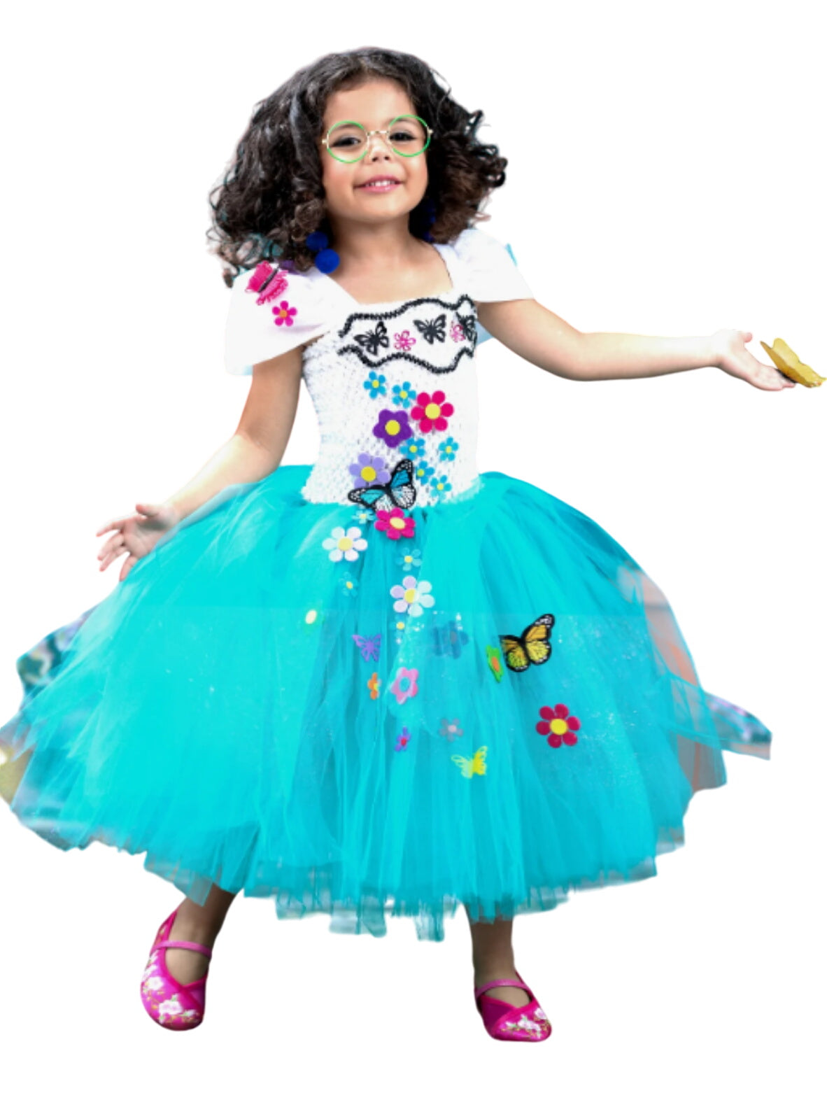 Girls Mirabel Floral Tutu Costume Dress