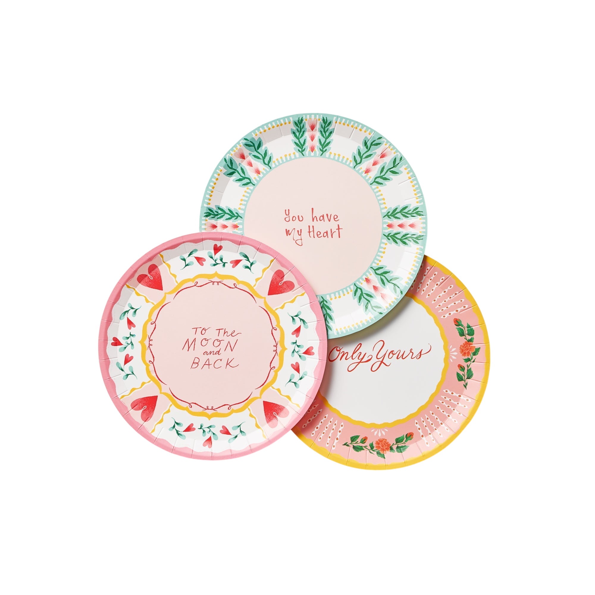All You Need Is Love Large Plates (10 Per Pack)