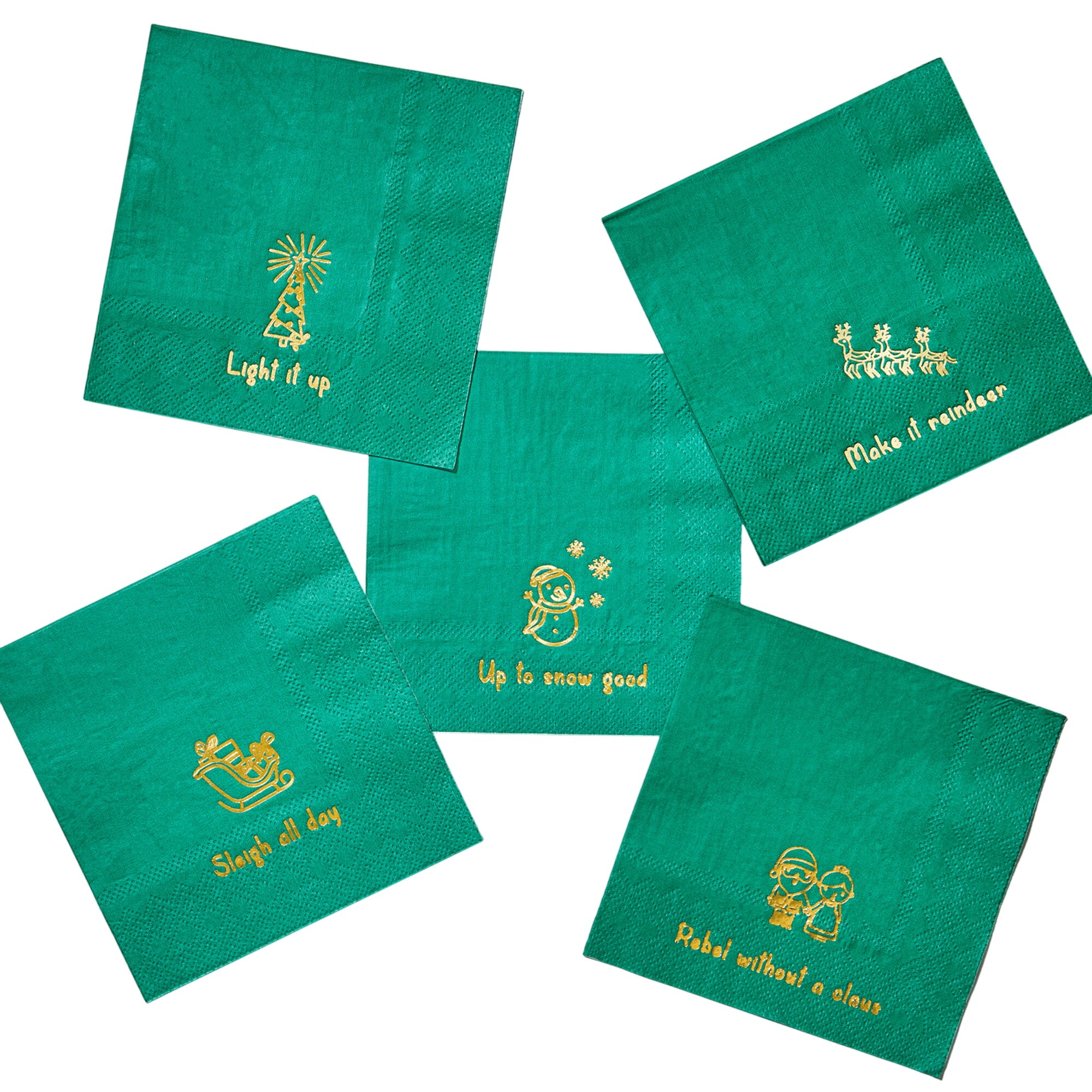 Holiday Cheer Cocktail Napkins (25 Per Pack)
