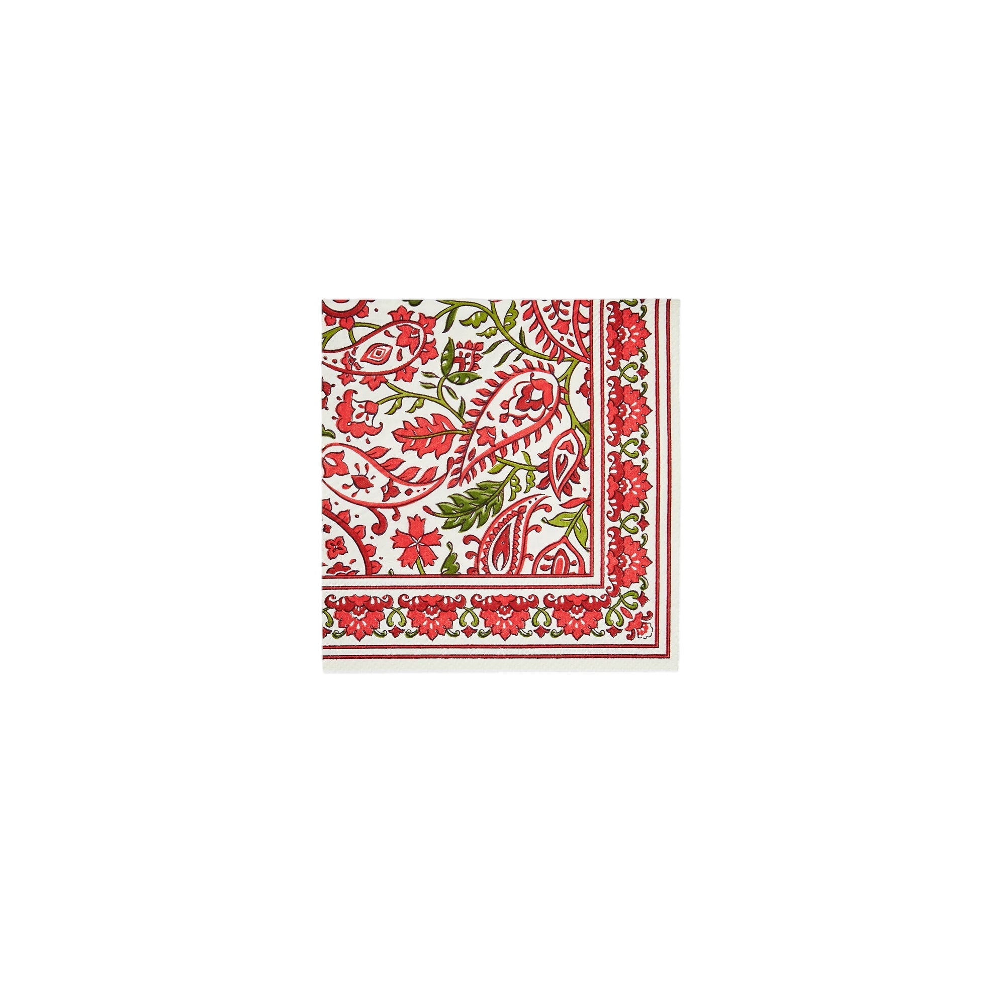 Festive Paisley Cocktail Napkins (25 Per Pack)