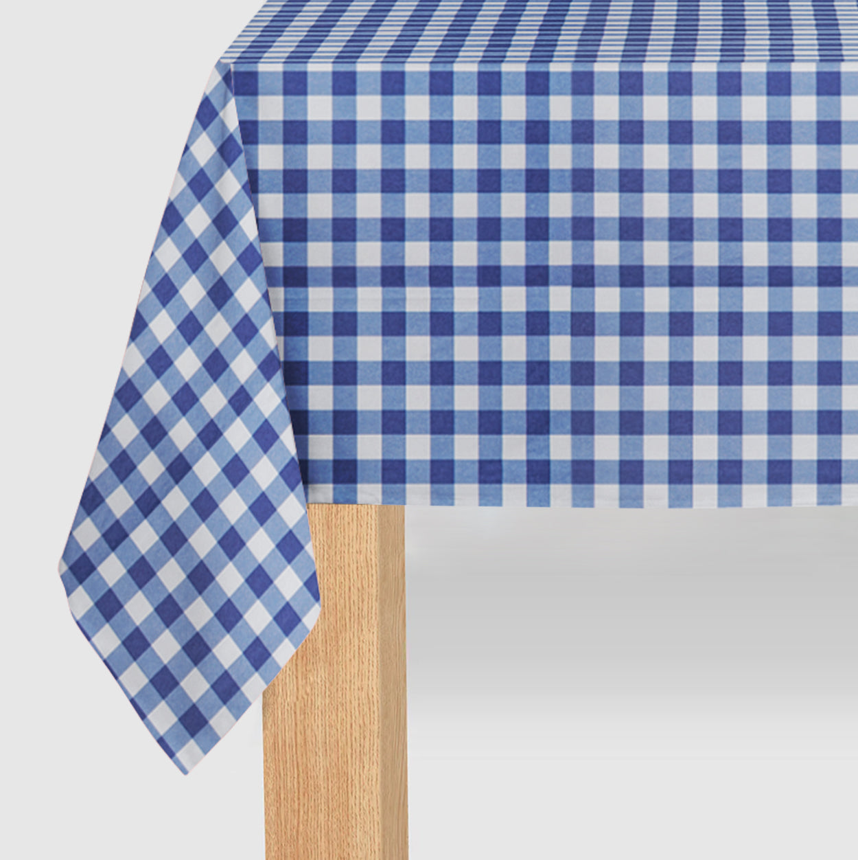 Navy Gingham Paper Tablecloth by Coterie