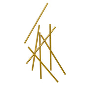Metallic Gold Paper Straws (25 Per Pack)