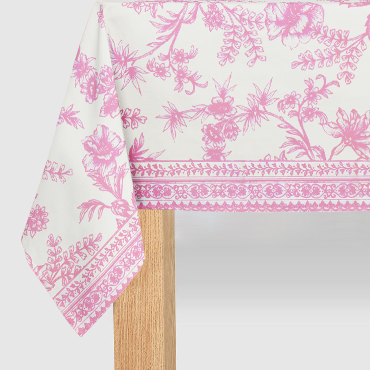 Pink Toile Paper Tablecloth by Coterie