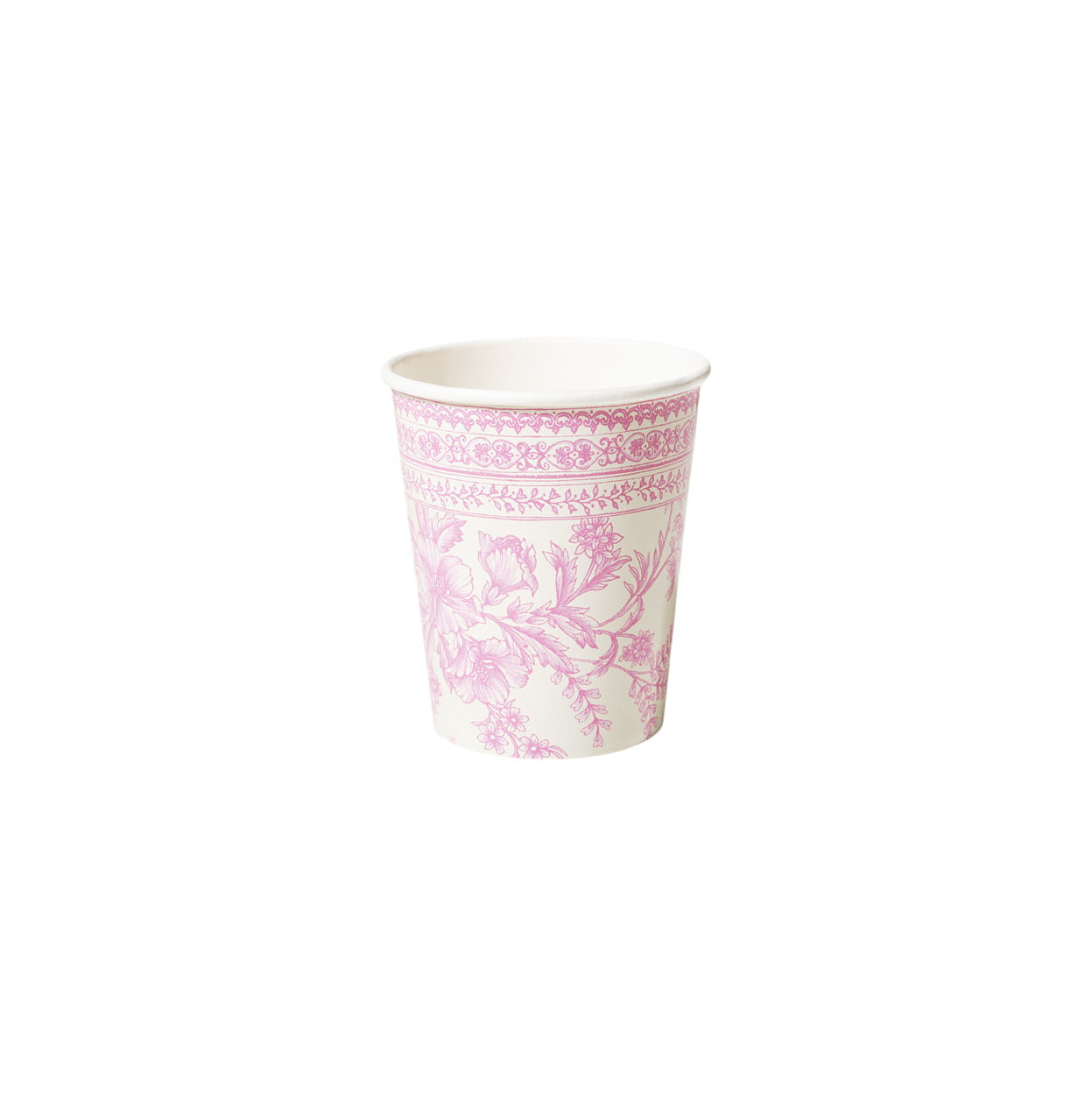 Pink Toile Cups (10 Per Pack)