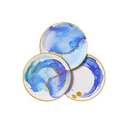 Ocean Watercolor Small Plates (10 Per Pack)