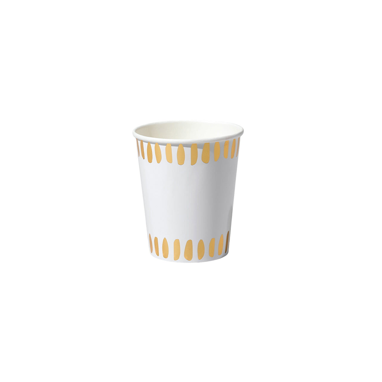 White Brushstroke Cups (10 Per Pack)