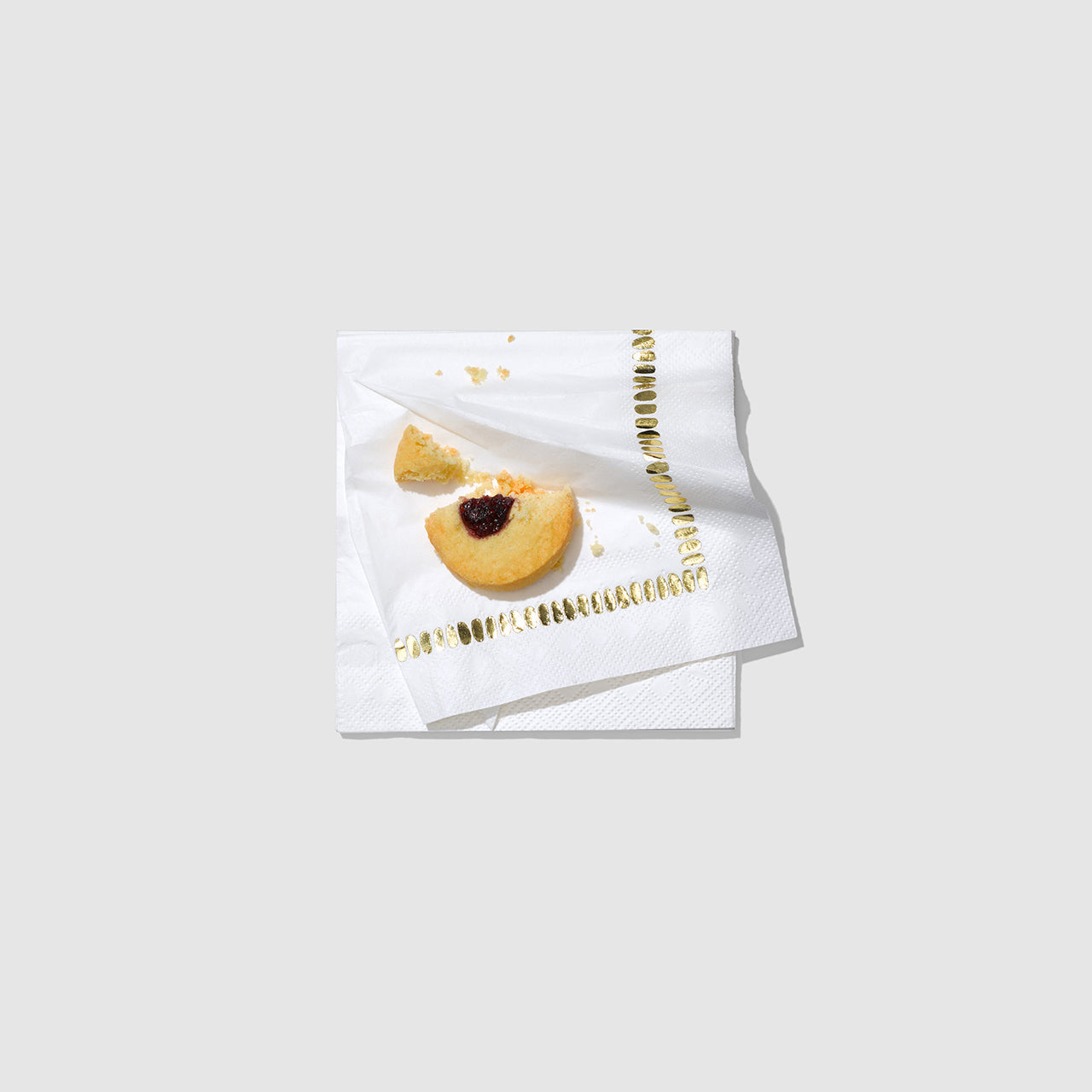 White Brushstroke Cocktail Napkins (25 Per Pack)