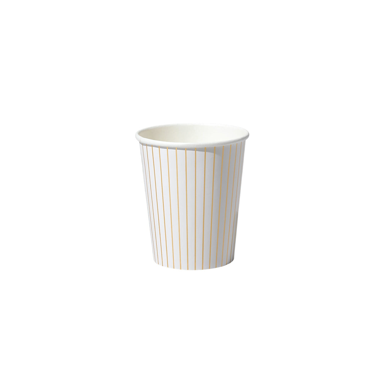 White Pinstripe Cups (10 Per Pack)