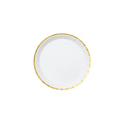 White And Gold Classic Small Plates (10 Per Pack)