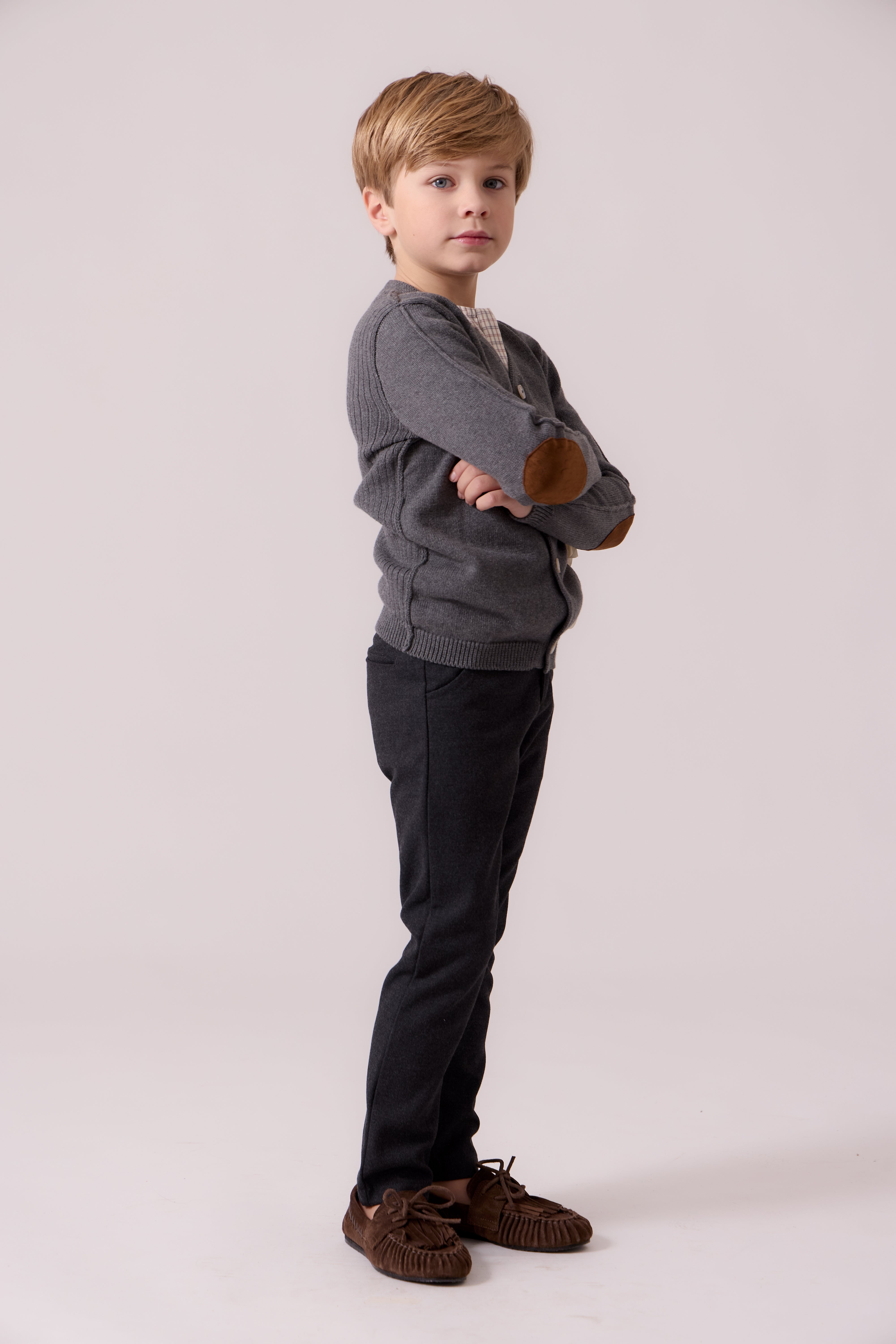 Elliot Knit Cardigan - Grey