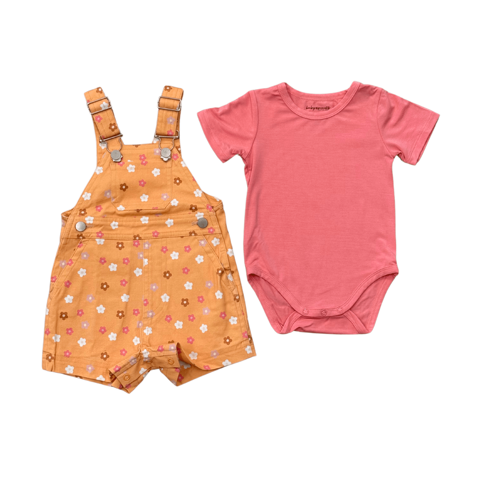 Baby Cotton Overalls Set