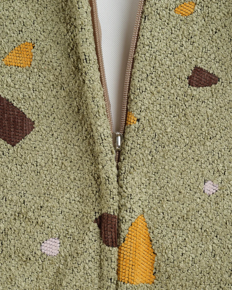 Terrazzo Moss Square Ottoman Extra Cover