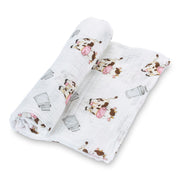 The Cow Goes Moo Swaddle Blanket