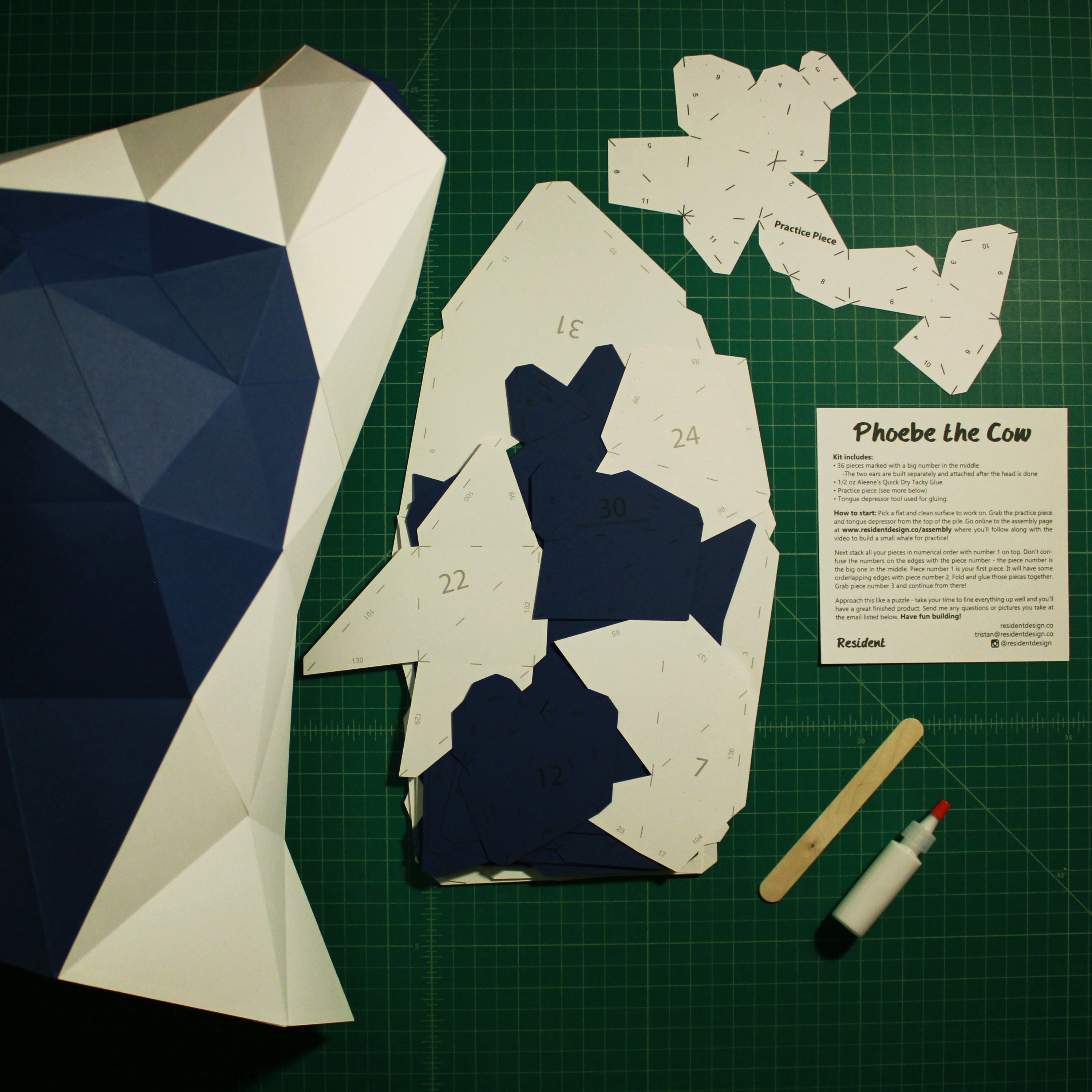 Phoebe The Cow | Diy Paper Craft Animal Kit