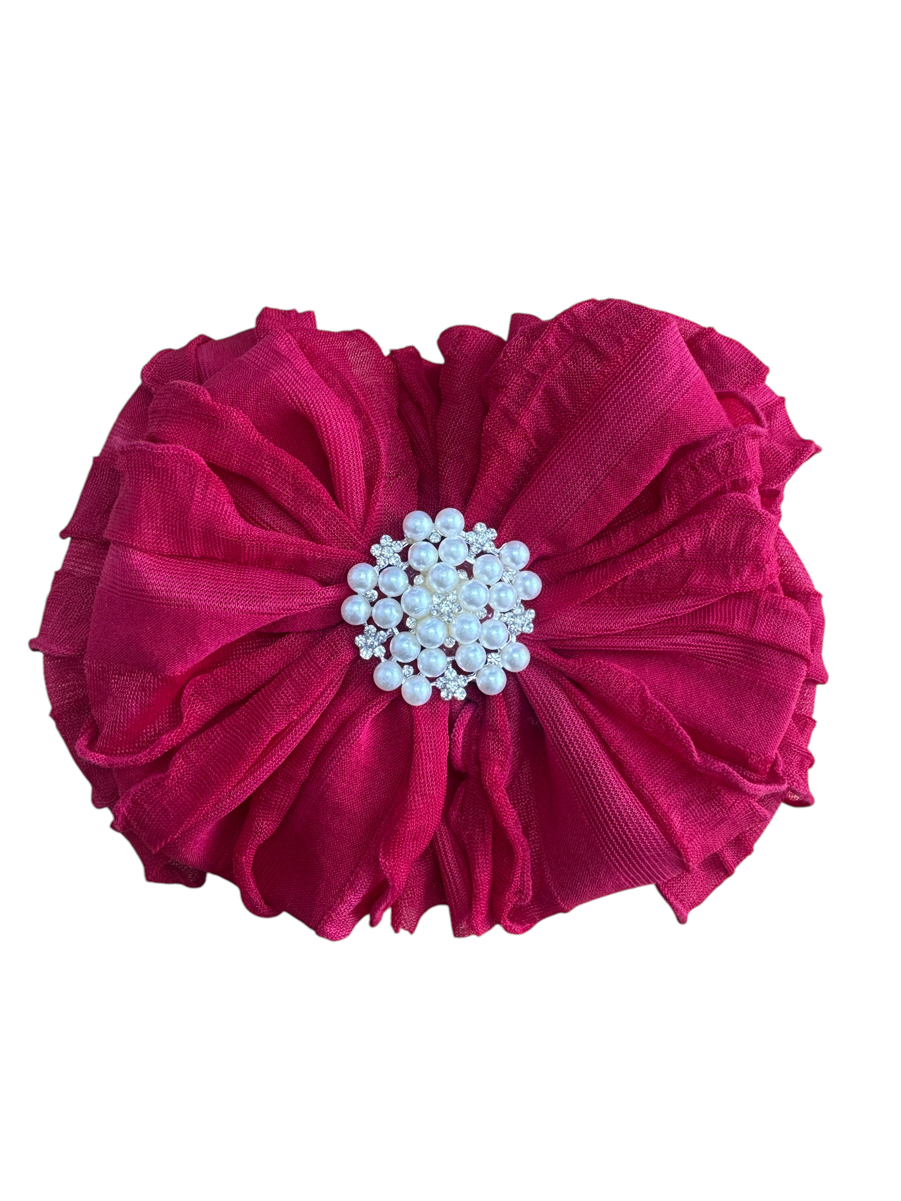 Pearl Embellished Signature Ruffled Baby Headband