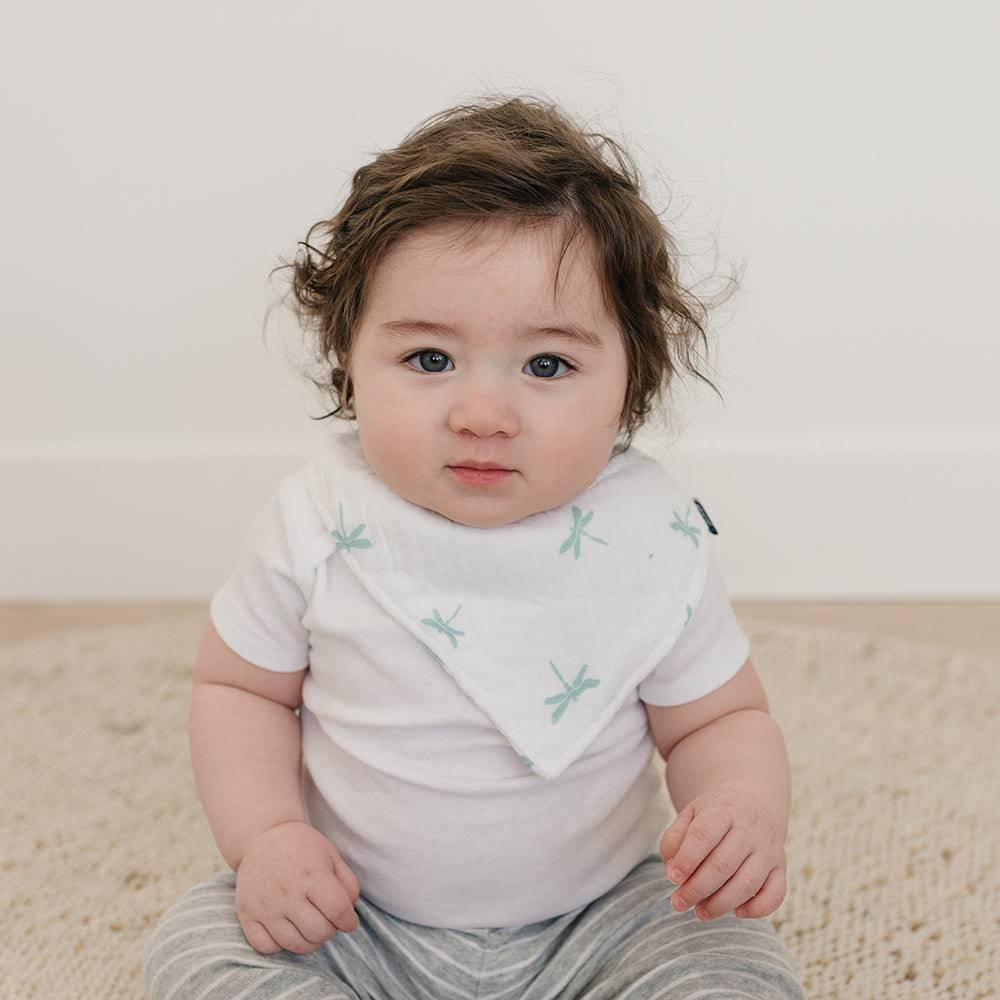 Dragonfly Oh So Soft Muslin Bandana Bib