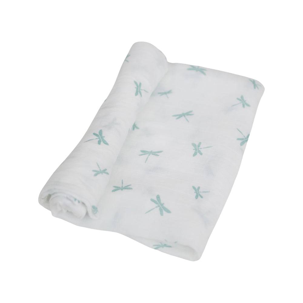 Muslin Swaddle Blanket Set Oh So Soft Crane + Dragonfly