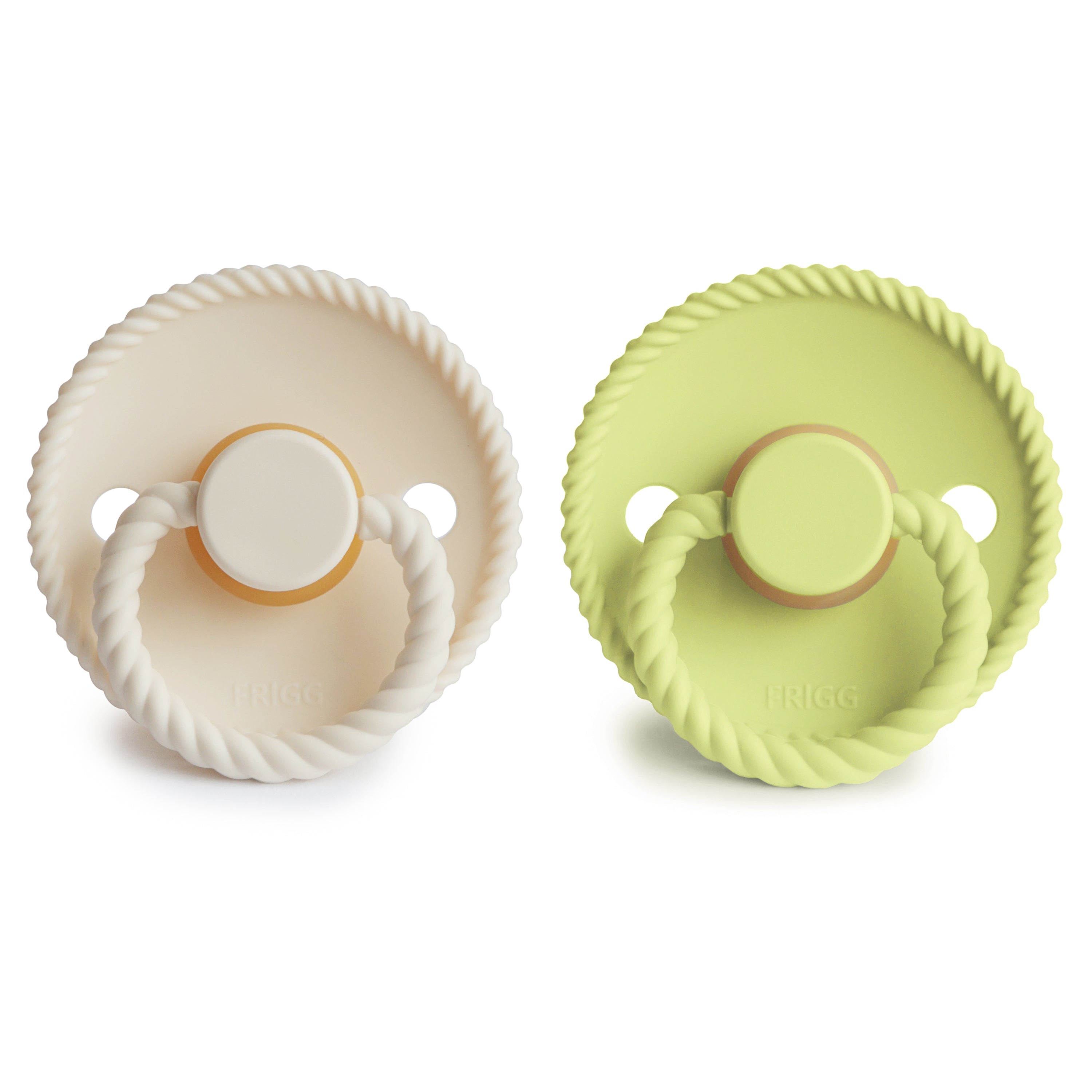 Frigg Rope Natural Rubber Pacifier 2-pack