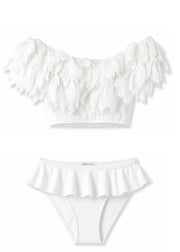 White Bikini With White Petals