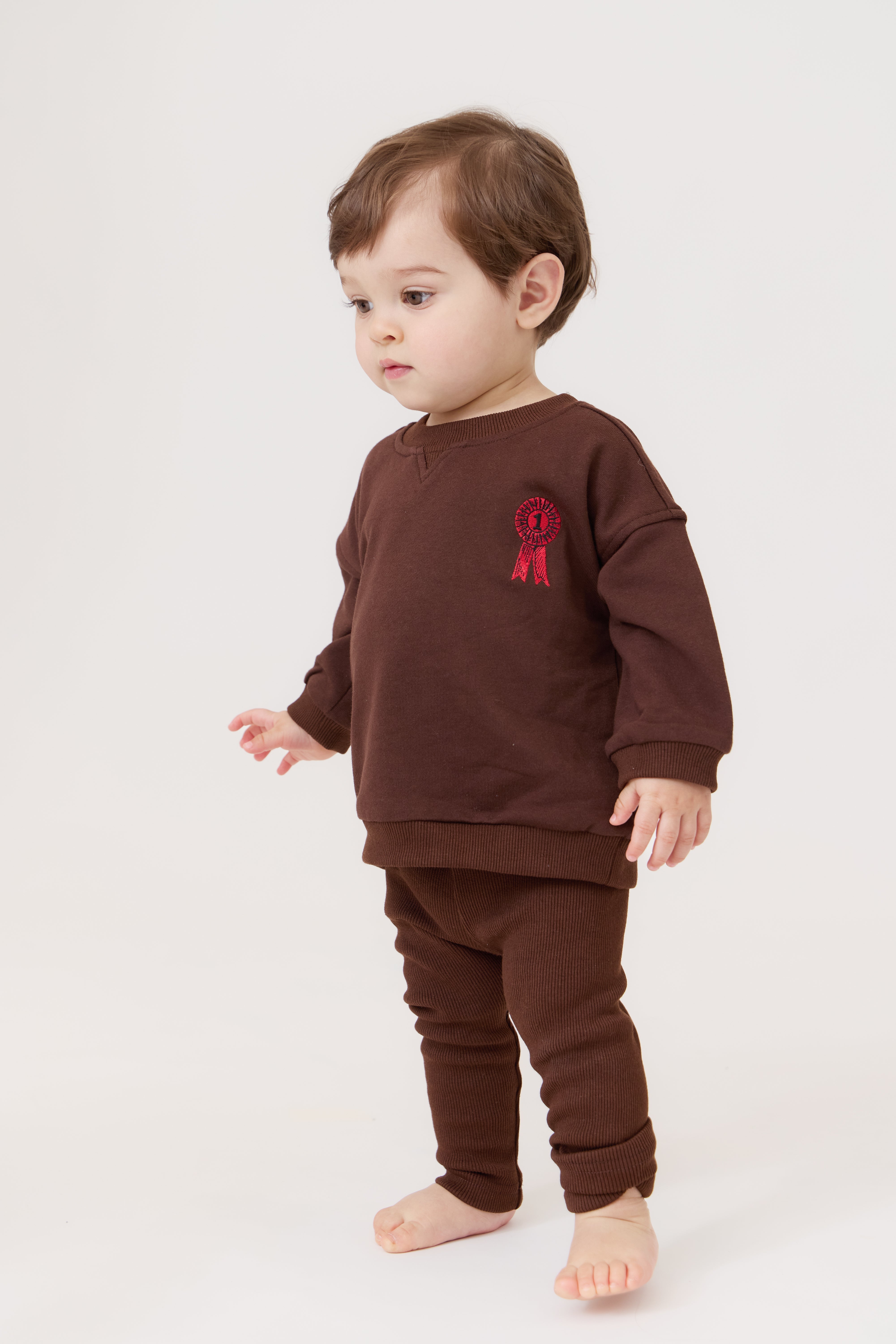 Polo Club Legging Set - Chocolate
