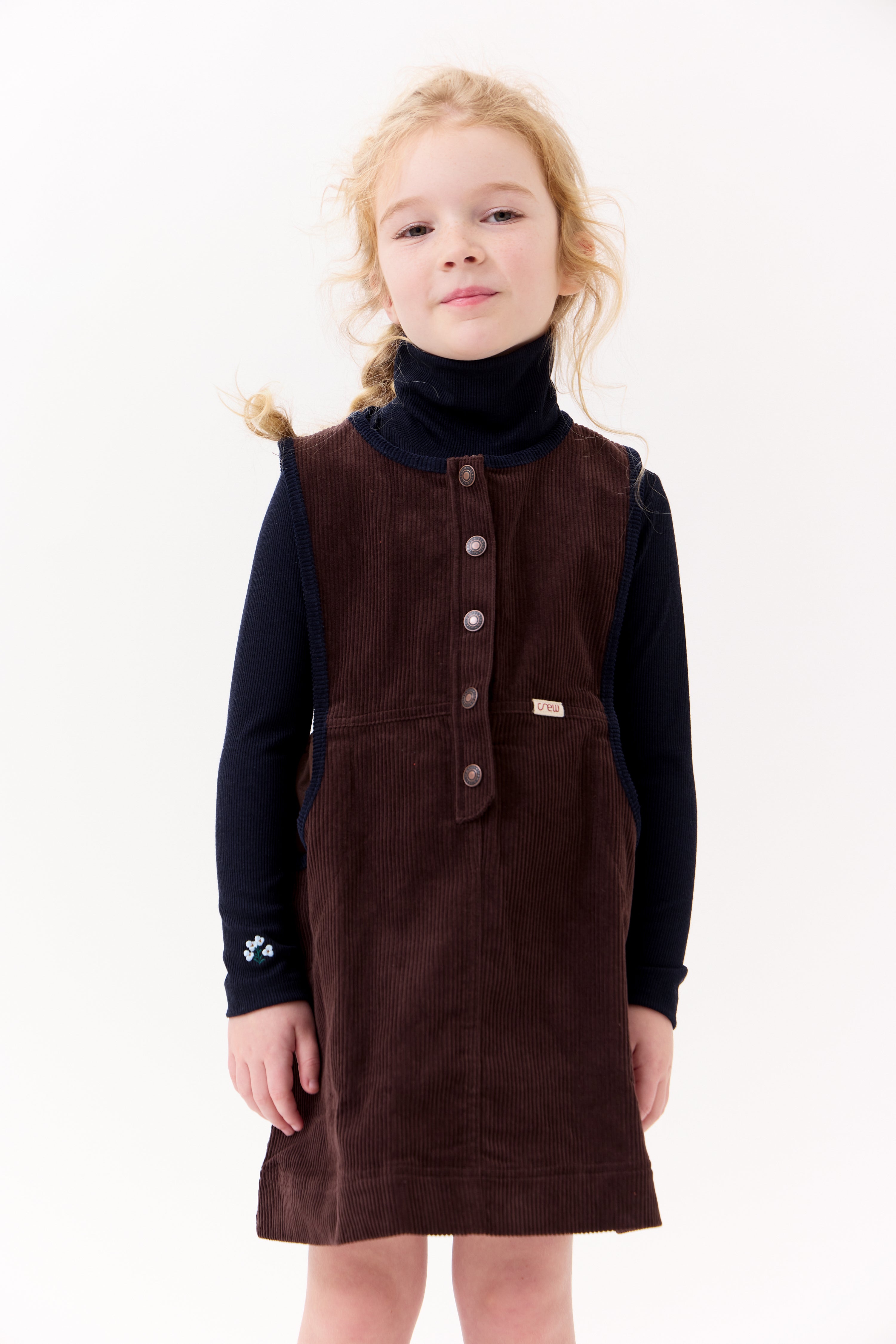 Louise Rib Turtleneck - Navy