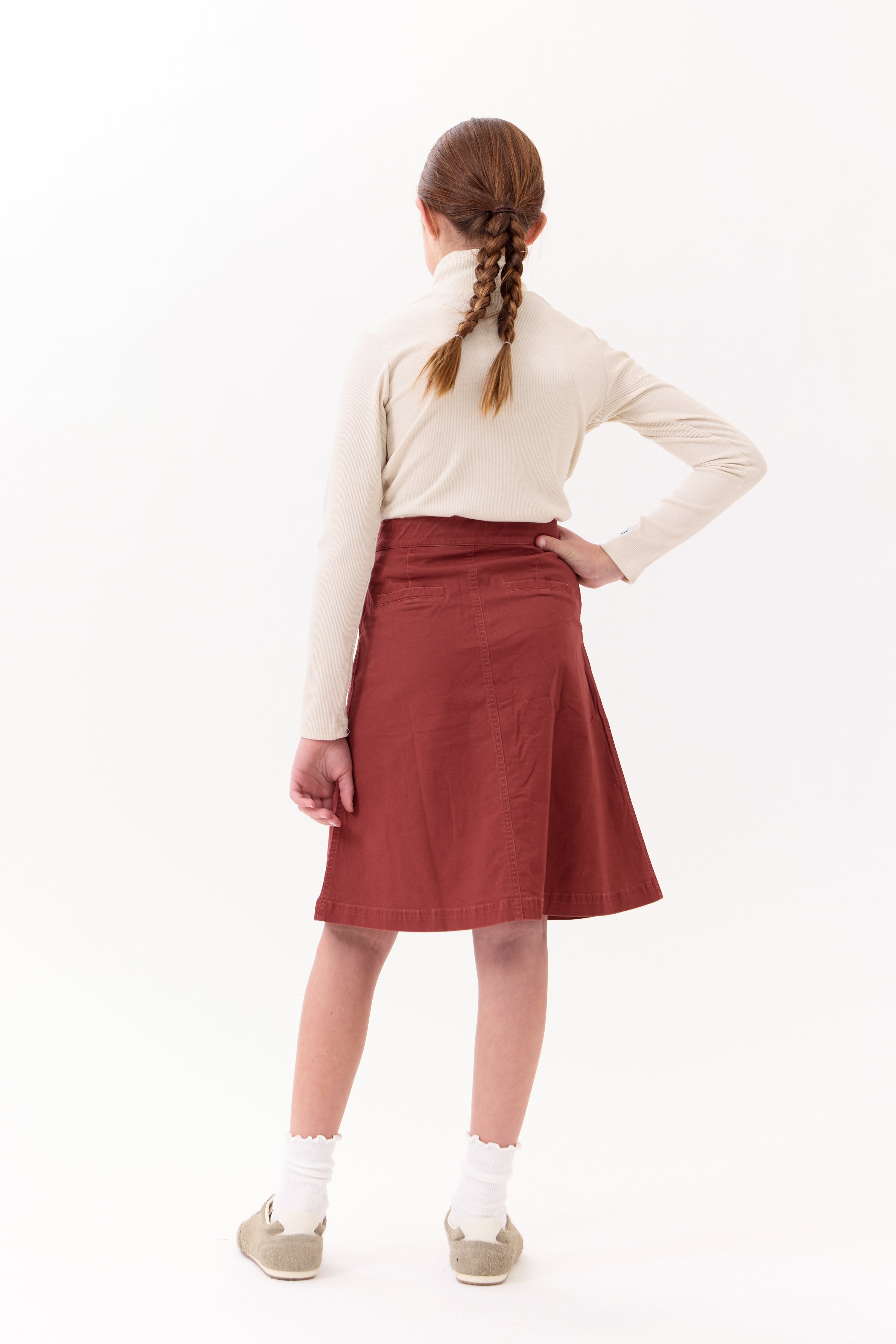 Nina Ruffled Skirt - Terracotta