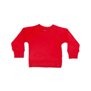 Cherry Red Crewneck Terry Sweatshirt