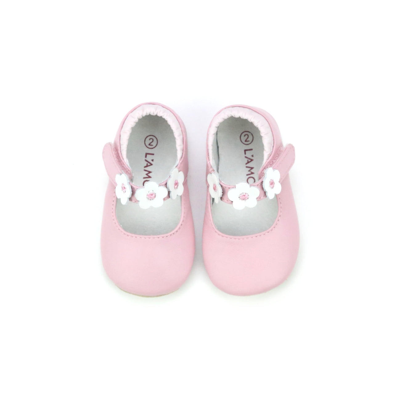 Hope Soft Leather Flower Strap Crib Mary Jane (infant)