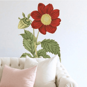 Crimson Dahlia Wall Decal