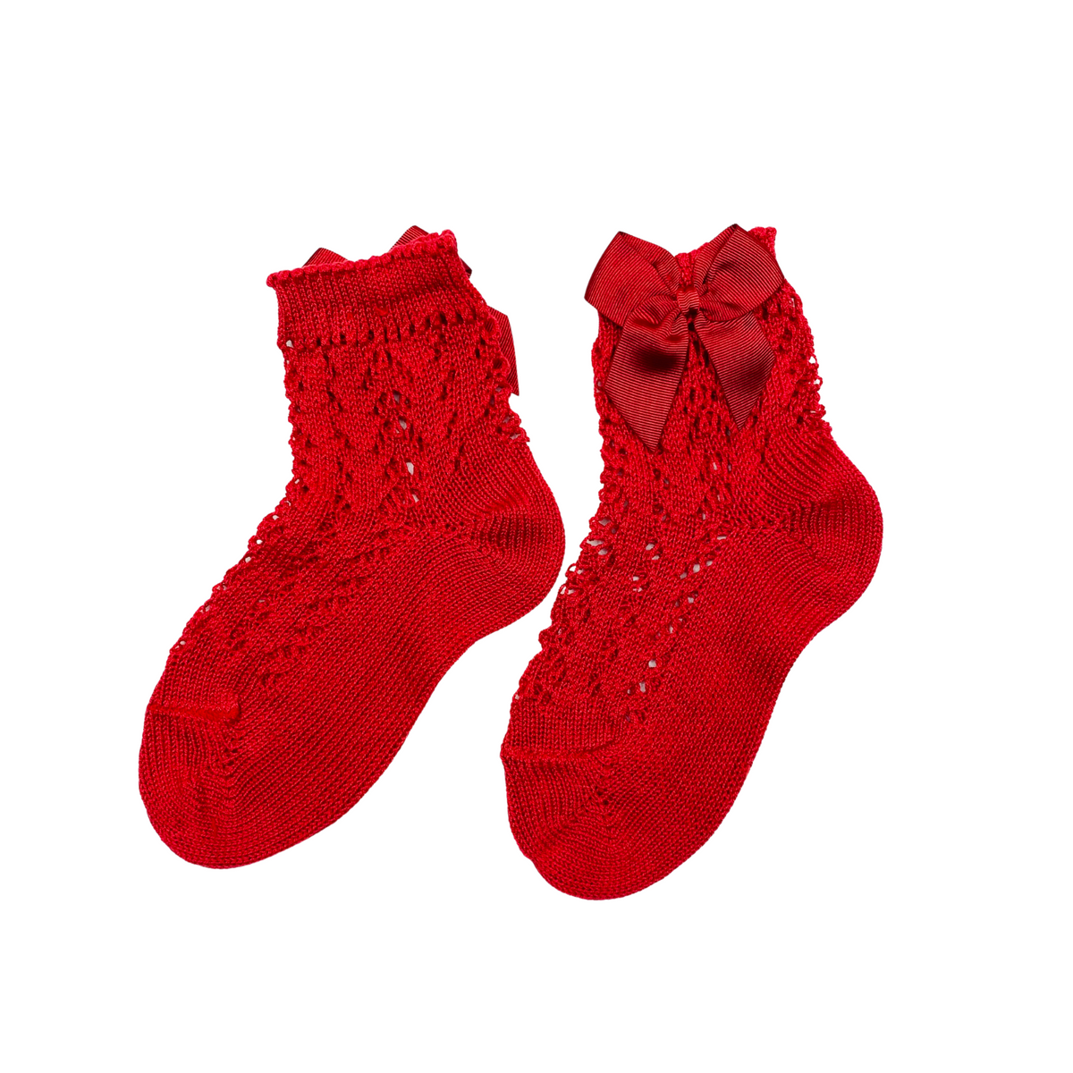Crochet Ankle Sock With Bow <br> ♡more Colors♡
