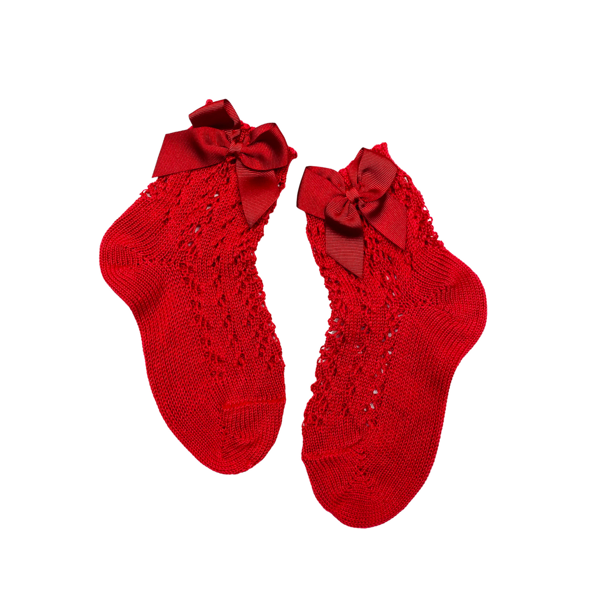 Crochet Ankle Sock With Bow <br> ♡more Colors♡