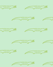 'crocodile' Wallpaper By Tea Collection - Aventurine