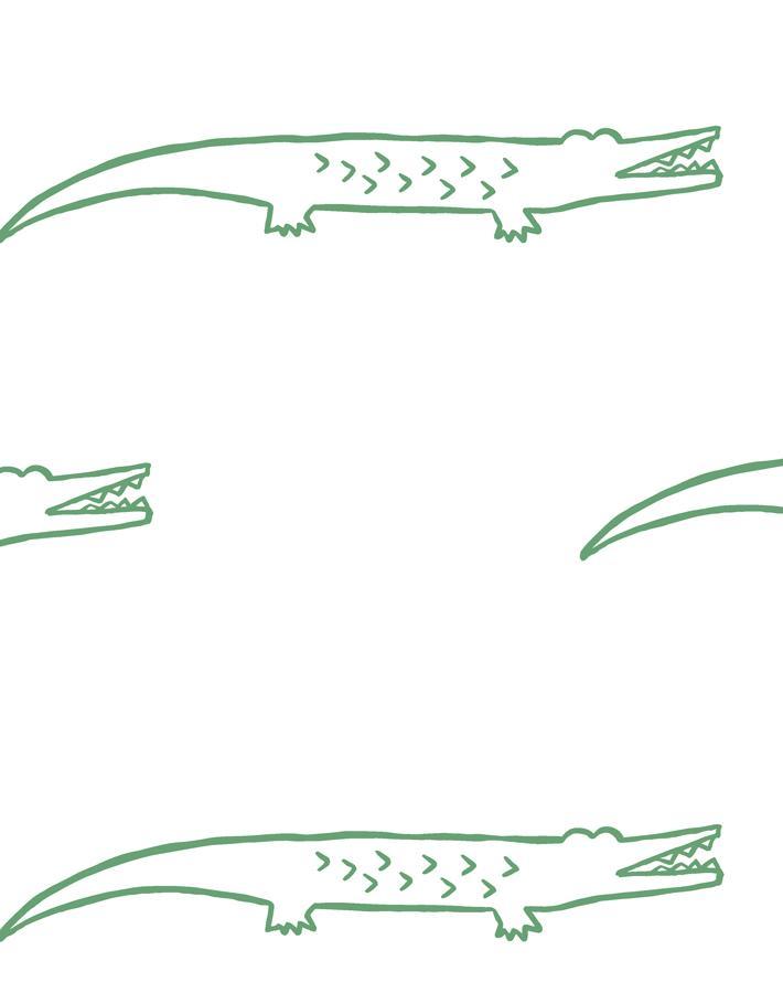 'crocodile' Wallpaper By Tea Collection - Green