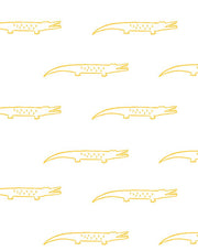 'crocodile' Wallpaper By Tea Collection - Marigold