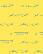 'crocodile' Wallpaper By Tea Collection - Yellow